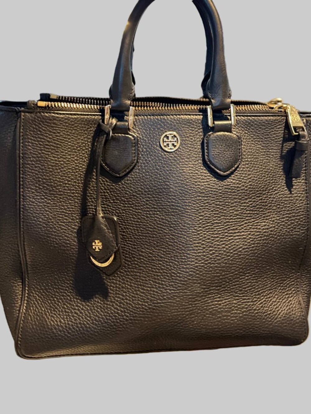 ๐ Vintage Tory Burch Robinson Saffiano Double Zip Tote Large ๐ - Picture 3 of 10